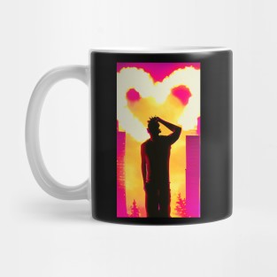 Synthwave - Street Heart Silhouette Mug